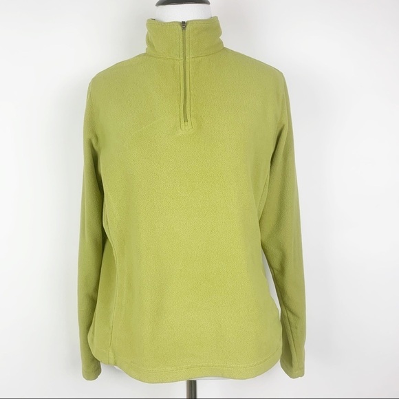 Lands' End Women's Green Fleece Jacket - Picture 1 of 8